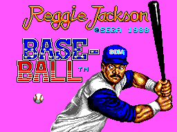 Reggie Jackson Baseball Title Screen